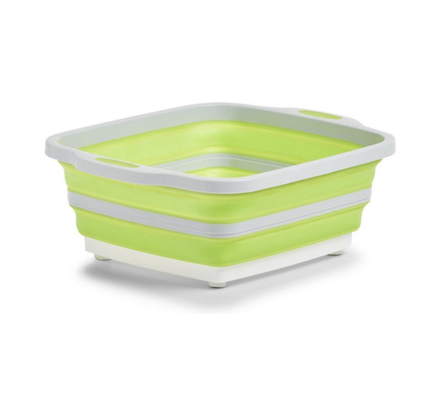 Zeller - Afwasbak Opvouwbaar - Wit/Groen - 40x32 cm