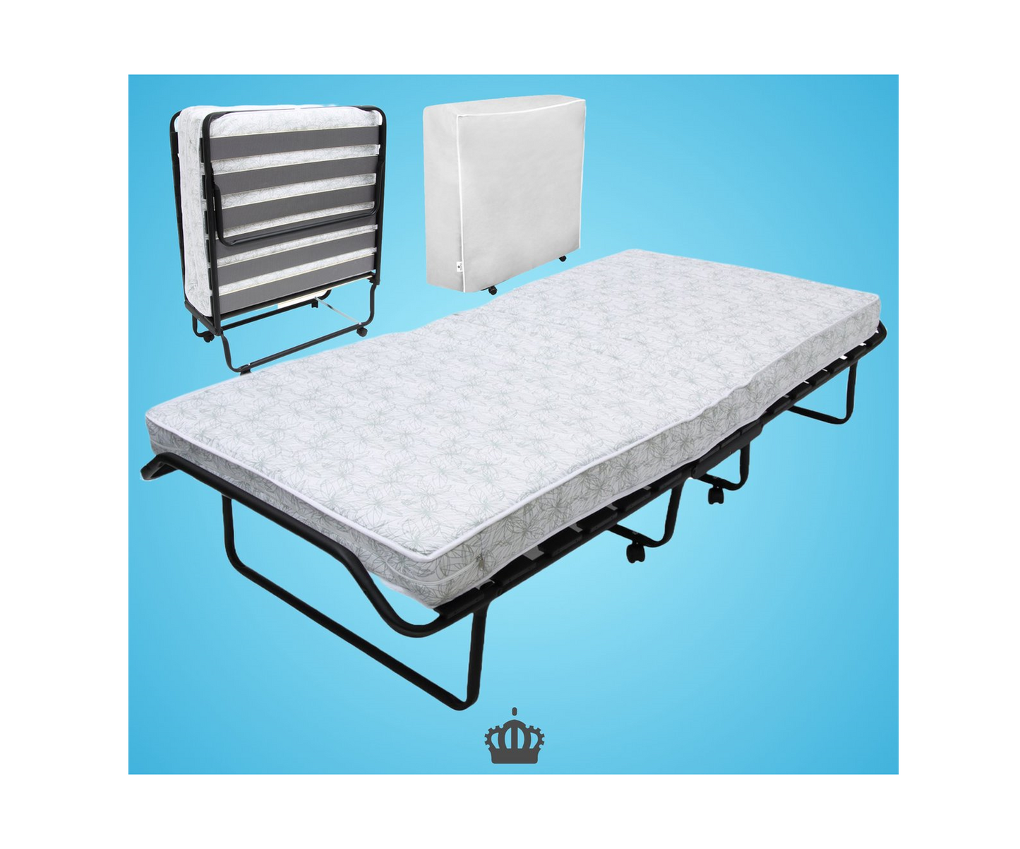 Troonz® Luxe Vouwbed Morena | Logeerbed | Luxe Matras | Opklapbed Eenpersoonsbed
